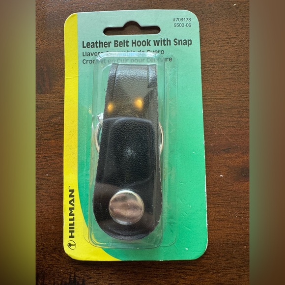 Hillman Other - NEW Hillman Leather Belt Hook with Snap #703178 – New in Package